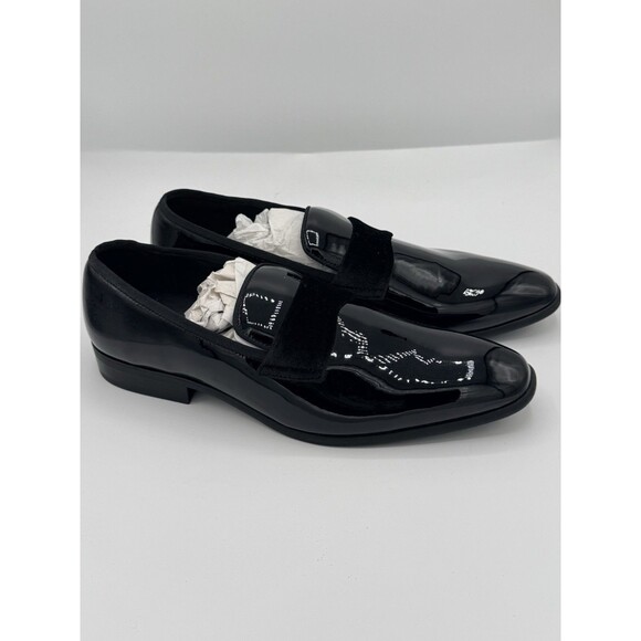 Alfani Shoes Mens Size 10.5‎ Black Patent WESTFIELDDP Slip On Dress Loafers main image 5